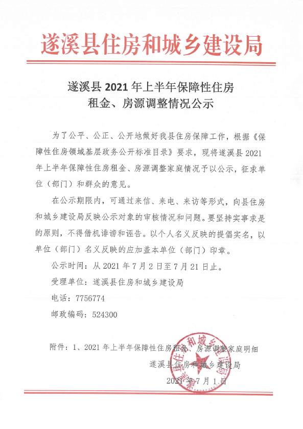 遂溪縣2021年上半年保障性住房租金、房源調(diào)整情況公示.png