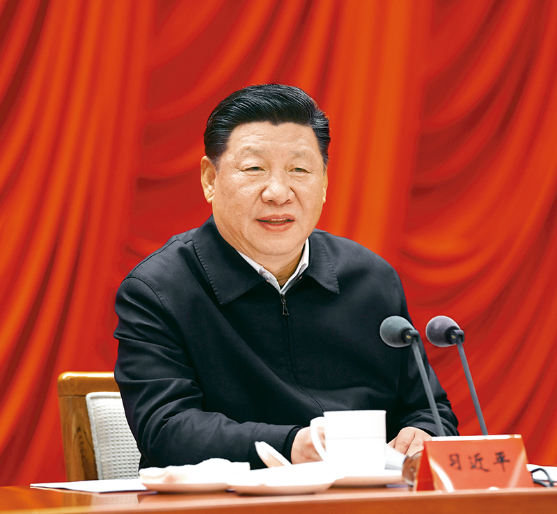 　　2019年1月21日，省部級主要領(lǐng)導(dǎo)干部堅(jiān)持底線思維著力防范化解重大風(fēng)險(xiǎn)專題研討班在中央黨校開班。中共中央總書記、國家主席、中央軍委主席習(xí)近平在開班式上發(fā)表重要講話。 新華社記者 饒愛民/攝