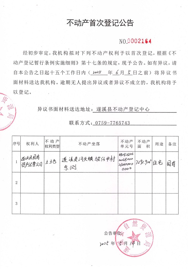 不動(dòng)產(chǎn)首次登記公告（遂溪縣國(guó)有資產(chǎn)經(jīng)營(yíng)公司）.jpg