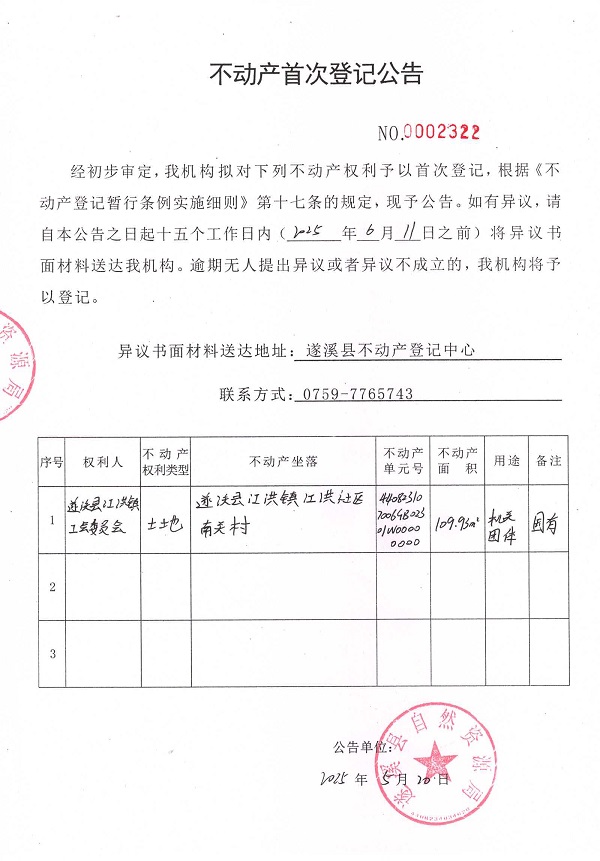 不動產(chǎn)首次登記公告（遂溪縣江洪鎮(zhèn)工會委員會）.jpg