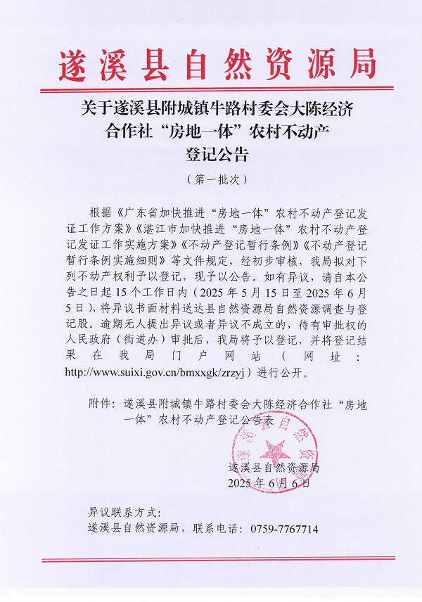 附城鎮(zhèn)牛路村委會大陳經(jīng)濟(jì)合作社不動產(chǎn)登記公告（第一批次）_頁面_1.jpg