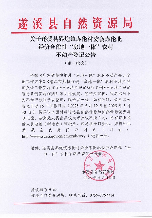 界炮鎮(zhèn)赤倫村委會(huì)赤倫北經(jīng)濟(jì)合作社不動(dòng)產(chǎn)登記公告（第二批次）_頁(yè)面_1.jpg